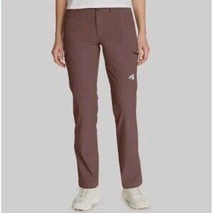 Eddie Bauer First Ascent Guide Pro Pant Womens Sz T 10 Plum Outdoor Hike Nature